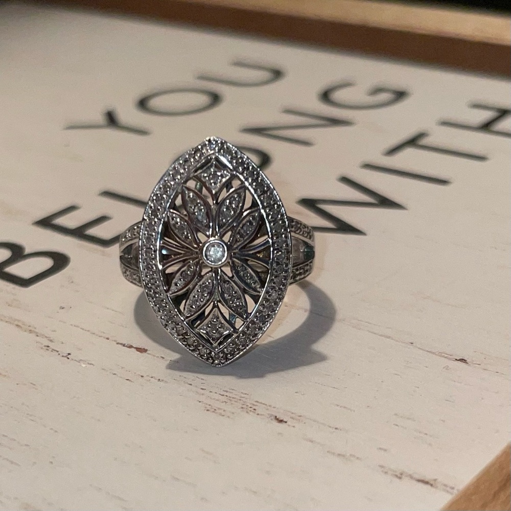 Sterling Silver (925) Affinity Diamond Ring